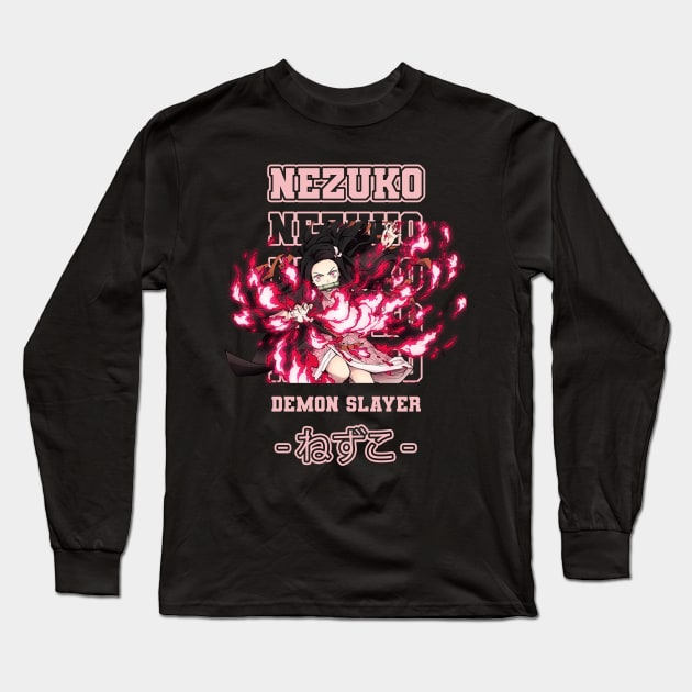 Nezuko Kamado Long Sleeve T-Shirt by Pantat Kering